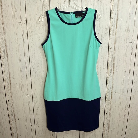 Cynthia Rowley Color Block Sheath Cut Dress Size Large - Picture 4 of 6